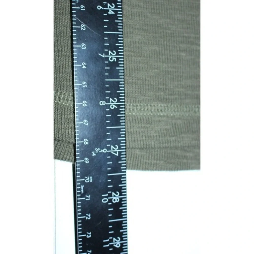 Banana Republic Mens Olive Green Slub Knit Long Sleeve Crewneck‎ Pullover Large